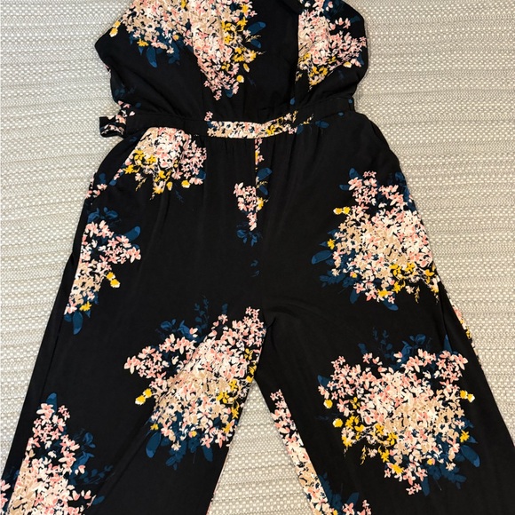 Maurices Pants - Maurices Black Floral Jumpsuit Stretch